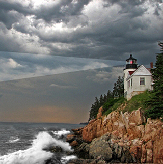 Bass Head Light In a Gathering Storm