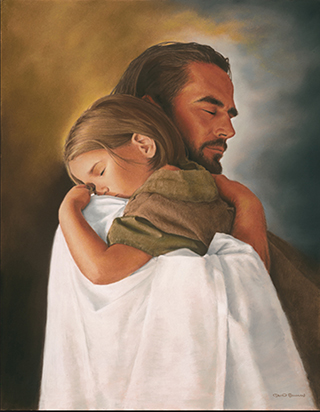 Jesus Hugging a Child